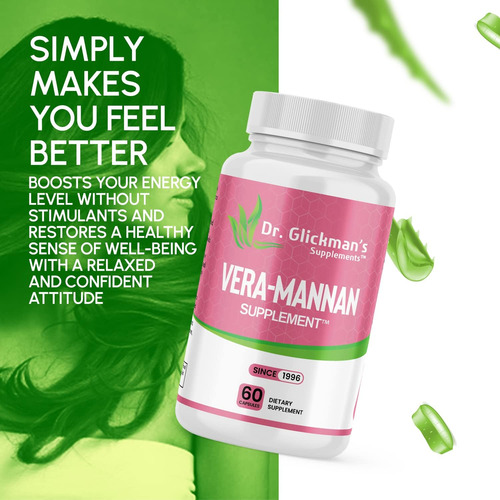 Dr. Suplementos Glickman Suplemento Vera-mannan Aloe Vera - Imagem 2