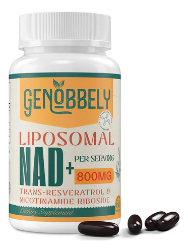 Genobbely 800 Mg Suplemento Lipossomal Nad + Com Ribosídeo D