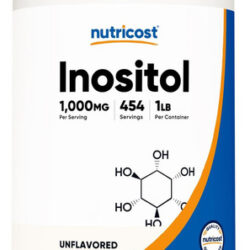 Nutricost Inositol Em Pó 1lb (454 Gramas) - Sem Glúten Não