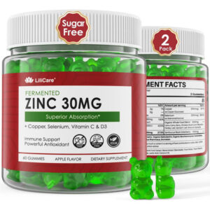 Gomas De Zinco 30mg Suplementos De Zinco Fermentado De Alta