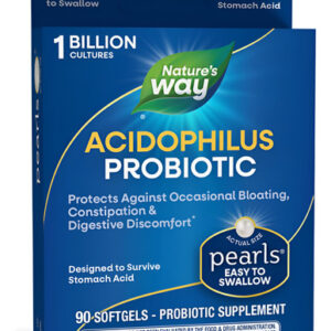 Natures Way Probiotic Pearls Acidophilus Saúde* 1 Bilhão