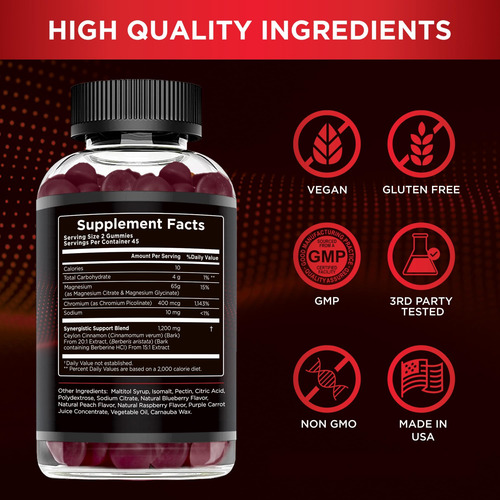 Eficaz Nutra Berberina Gomas Sem Açúcar 1200 Mg - Suplemento - Imagem 4