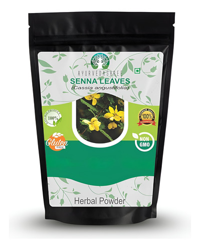 Ayurvedashree Senna Folha Em Pó 100 Gm I Cassia Angustifolia