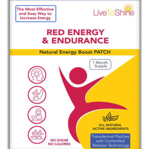 Patch De Energia Vermelha E Resistência - Energia Natural -