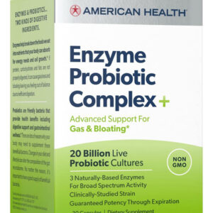 American Health Enzyme Probióticos Complexo Plus 20 Bilhões