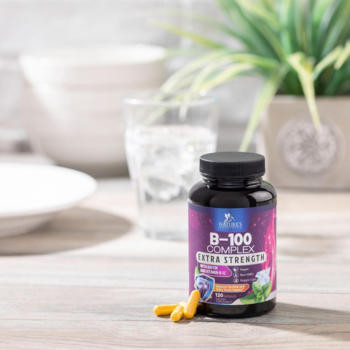 Suplemento Nature's Nutrition Super B Complex 120 Cápsulas - Imagem 8