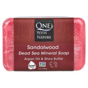 One with Nature Sabonete Mineral do Mar Morto Sândalo 198 g (7 oz)