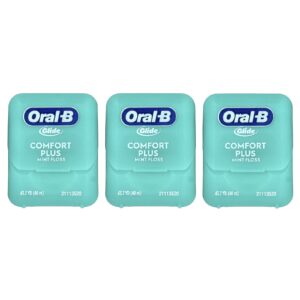 Oral-B Glide Fio Dental Comfort Plus Menta Pacote com 3 Unidades 40 m (437 jardas) Cada
