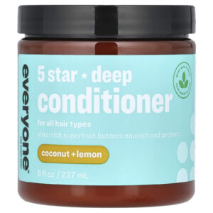 Everyone Condicionador Profundo 5 Estrelas Para Todos os Tipos de Cabelo Coco + Limão 237 ml (8 fl oz)