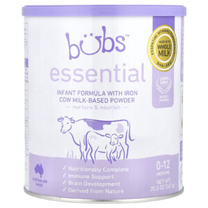 Aussie Bubs Essential Fórmula Infantil com Ferro Pó à Base de Leite de Vaca 0 a 12 Meses 567 g (20 oz)