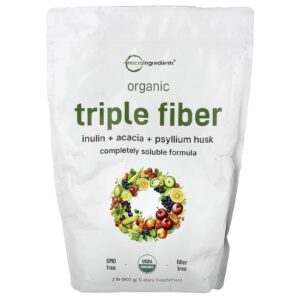 Micro Ingredients Fibra Tripla Orgânica 907 g (2 lb)