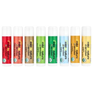 Mild By Nature Sierra Bees™ Embalagem Combo de Bálsamos Labiais Orgânicos 8 Unidades 425 g (015 oz) Cada
