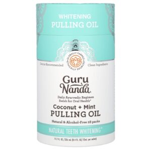 GuruNanda Óleo para Pó Clareador Coco + Menta Embalagem com 28 12 ml (04 fl oz) Cada