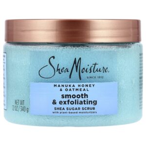 SheaMoisture Esfoliante Suave e Esfoliante de Açúcar de Karité Mel de Manuka e Aveia 340 g (12 oz)