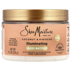 SheaMoisture Manteiga Corporal Iluminadora Coco e Hibisco 326 g (115 oz)