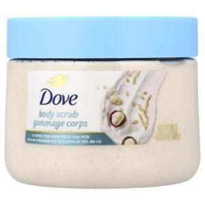 Dove Esfoliante Corporal Macadâmia Triturada e Leite de Arroz 425 g (15 oz)