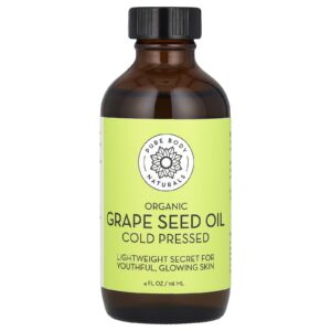 Pure Body Naturals Óleo da Semente de Uva Orgânica 118 ml (4 fl oz)