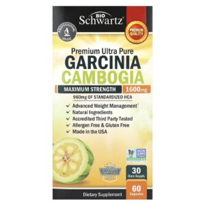 BioSchwartz Garcina cambogia Potência Máxima 60 Cápsulas (800 mg por Cápsula)