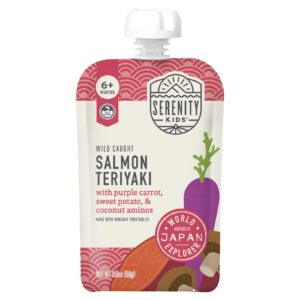 Serenity Kids Teriyaki de Salmão Selvagem Acima de 6 Meses 99 g (35 oz)
