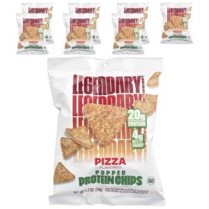 Legendary Foods Chips de Proteína em Pó Pizza 7 Sacos 34 g (12 oz) Cada