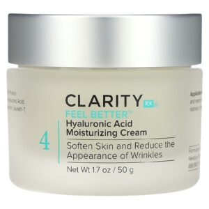 ClarityRx Feel Better Creme Hidratante de Ácido Hialurônico 50 g (17 oz)