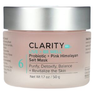 ClarityRx Live + Be Well Probiótico + Máscara de Sal Rosa do Himalaia 50 g (17 oz)