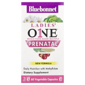 Bluebonnet Nutrition Ladys One® Pré-Natal 60 Cápsulas Vegetais