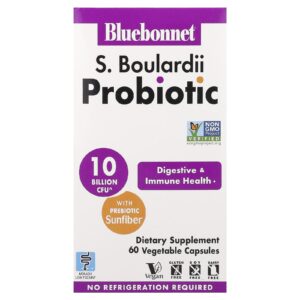 Bluebonnet Nutrition S. Probiótico Boulardii 60 Cápsulas Vegetais