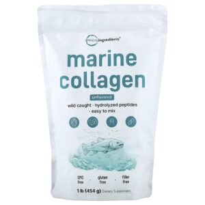 Micro Ingredients Colágeno Marinho Sem Sabor 454 g (1 lb)
