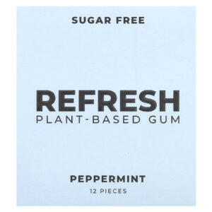 Refresh Gum Goma à Base de Plantas Hortelã-Pimenta 12 Unidades