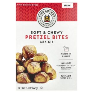 King Arthur Baking Company Kit Misturado de Pretzel Bites Suave e Mastigável 442 g (156 oz)