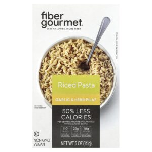 Fiber Gourmet Macarrão Arroz Alho e Pilaf de Ervas 141 g (5 oz)