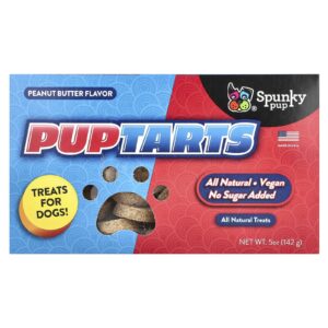 Spunky Pup PupTarts Treats para Cães Manteiga de Amendoim 142 g (5 oz)