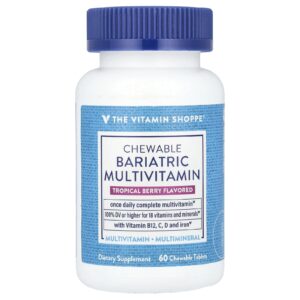 The Vitamin Shoppe Multivitamínico Mastigável para Bariátricos Fruto Silvestre Tropical 60 Comprimidos Mastigáveis