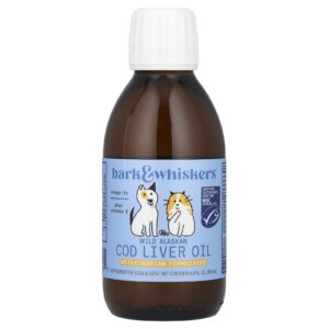 Dr. Mercola Óleo de Fígado de Bacalhau Selvagem do Alasca Para Cães e Gatos 200 ml (68 fl oz)