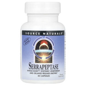 Source Naturals Serrapeptase 30 Cápsulas (60.000 SPU por Cápsula)