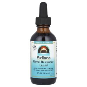 Source Naturals Wellness Herbal Resistence™ Líquido Sem Álcool 5914 ml (2 fl oz)