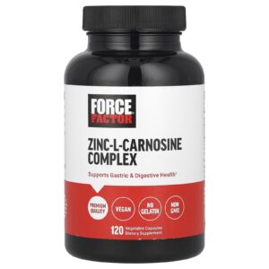 Force Factor Complexo de Zinco-L-carnosina 120 Cápsulas Vegetais