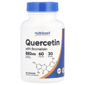 Nutricost Quercetina com Bromelaína 60 Cápsulas