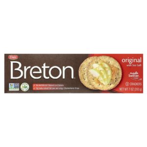 Breton Original Crackers Biscoito Original com Sal Marinho 200 g (7 oz)
