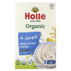 Holle Cereal Integral Orgânico com 4 Grãos A partir de 6 Meses 227 g (8 oz)