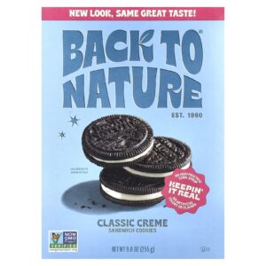 Back to Nature Biscoitos recheados Creme Clássico 255 g (9 oz)