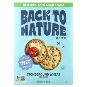 Back to Nature Biscoitos Trigo Moído com Pedra 142 g (5 oz)