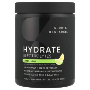 Sports Research Hidratação Eletrólitos Limão Siciliano 450 g (1587 oz)