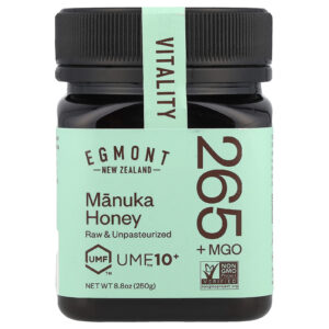 Egmont Honey Mel de Manuka Cru e Não Pasteurizado UMF™10+ MGO 265+ 250 g (88 oz)
