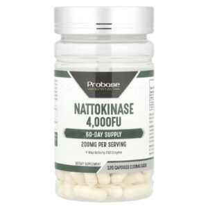 Probase Nutrition Nattokinase 120 Cápsulas (100 mg por Cápsula)