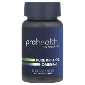 ProHealth Longevity Ômega-3 de Óleo de Krill Puro 60 Cápsulas Softgel