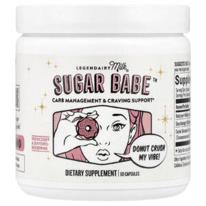 Legendairy Milk Sugar Babe™ Controle de Carboidratos e Auxílio à Força 60 Cápsulas