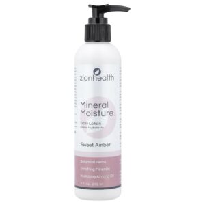 Zion Health Loção Diária Mineral Moisture Âmbar Doce 240 ml (8 fl oz)