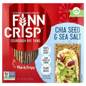 Finn Crisp Frutos Silvestres de Centeio Levedura Semente de Chia e Sal Marinho 195 g (68 oz)